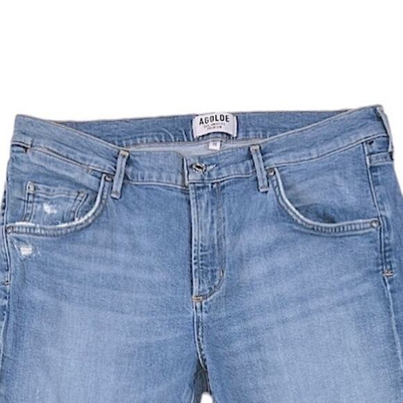 Agolde Blue Distressed Jeans | Size 28 - Picture 3 of 7